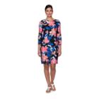 Lark Lane Must Haves Iii 3/4 Sleeve Embellished Floral Shift Dress