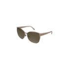 Givenchy Sunglasses - Sgv457m / Frame: Gold And Cream Lens: Brown Gradient