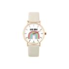 Mixit Chase Rainbows Womens Gray Strap Watch-pts5077