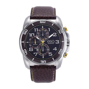 Esq Mens Brown Strap Watch-37esq021101a