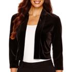 Rn Studio By Ronni Nicole 3/4-sleeve Velvet Shrug