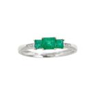 Limited Quantities! Diamond Accent Green Emerald 10k Gold Cocktail Ring