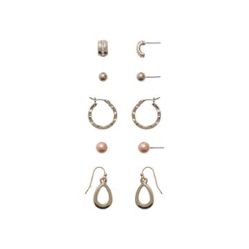 Sensitive Ears 5 Pair Brass Earring Sets