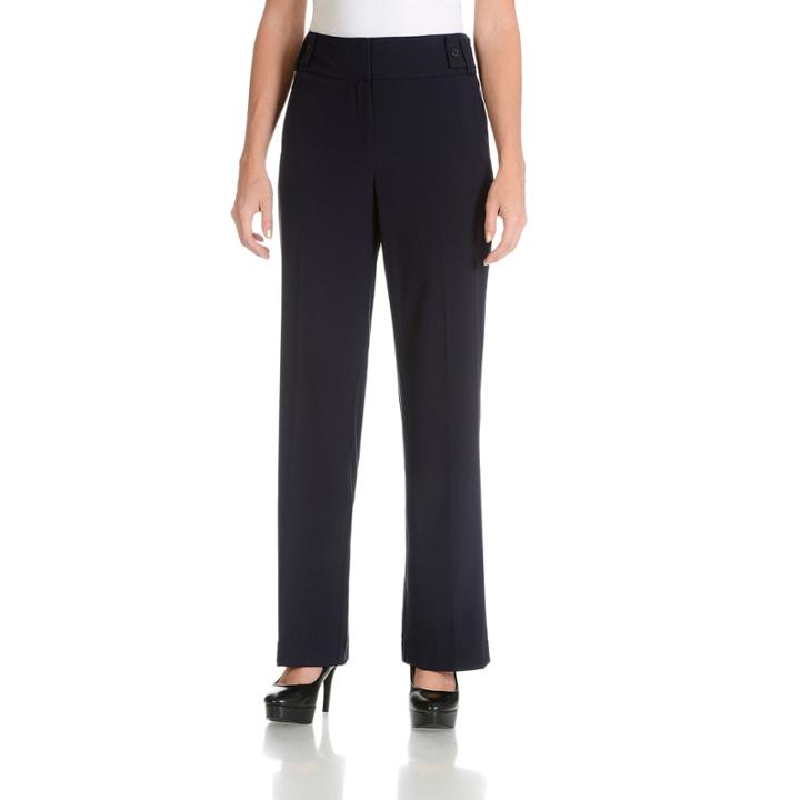 Larry Levine Novel Button Waistband Pant