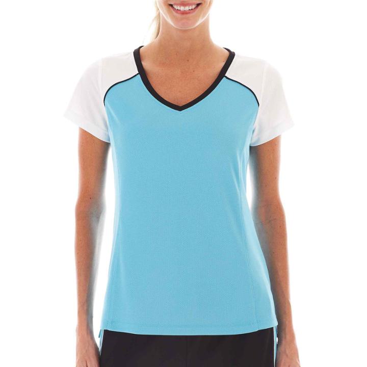 Made For Life&trade; Short-sleeve Colorblock Mesh Tee