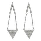 Lab Created White Cubic Zirconia Drop Earrings