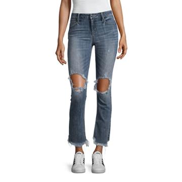 People Need Kindness Straight Fit Straight Leg Jeans-juniors