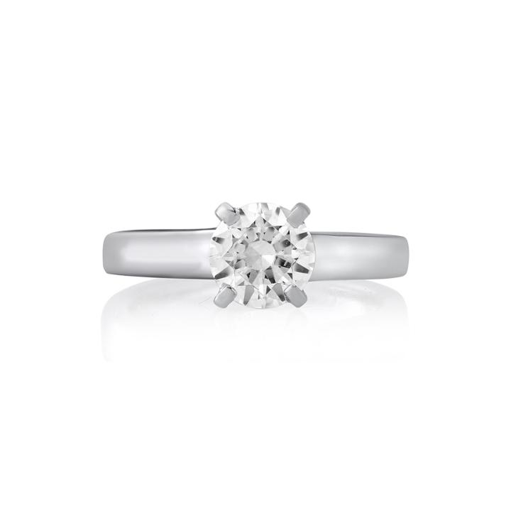 1 Ct. Round Diamond Solitaire Platinum Engagement Ring