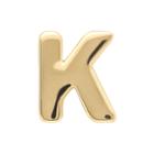Teeny Tiny 10k Yellow Gold Initial K Single Stud Earring