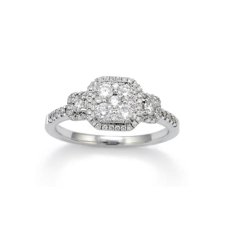 Limited Quantities 5/8 Ct. T.w. Diamond 14k White Gold Engagement Ring