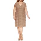 Scarlett Short Sleeve Sheath Dress-plus