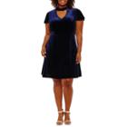 B. Darlin Short Sleeve Sheath Dress-plus