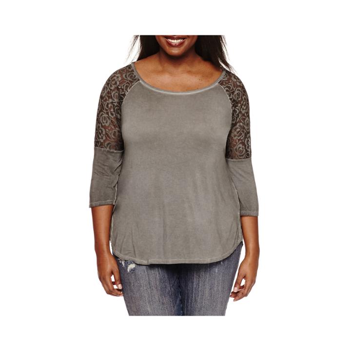 Arizona 3/4 Lace Sleeve Tee