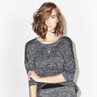 Belle + Sky Long-sleeve Knit Pocket T-shirt