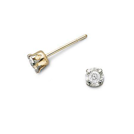 1/8 Ct. T.w. Diamond Stud Earrings 10k Gold