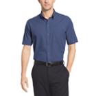 Van Heusen Short Sleeve Flex Non Iron Stretch Button-front Shirt