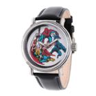 Comics Marvel Mens Black Strap Watch-wma000048