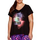 Xersion&trade; Short-sleeve High-low Graphic T-shirt - Plus