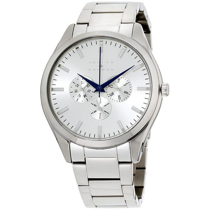 Joseph Abboud Mens Silver Tone Strap Watch-ja3198s648-004