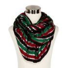 Holiday Metallic Ruffled Boa Scarf