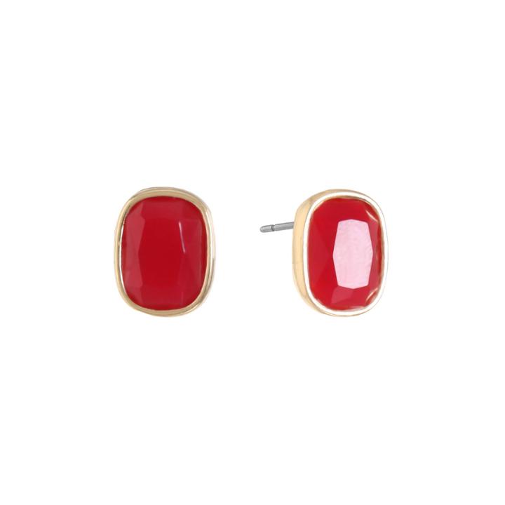Monet Jewelry Red Stud Earrings