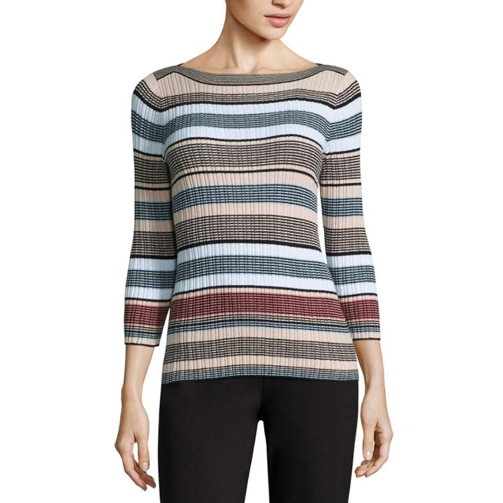 Liz Claiborne Stripe Pullover Sweater