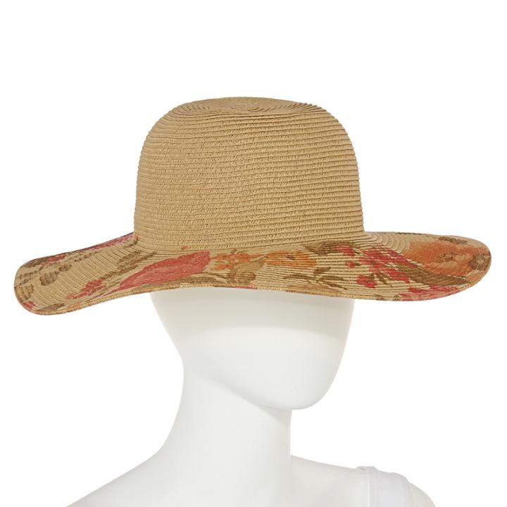 Studio 36 Printed Floral Floppy Hat