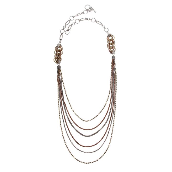 El By Erica Lyons El By Erica Lyons July Tritone 36 Inch Chain Necklace