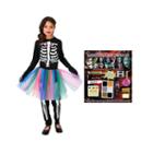 Skeleton Tutu Child Costume Kit
