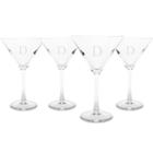 Cathy's Concepts Personalized Set Of 4 Martini Glasses