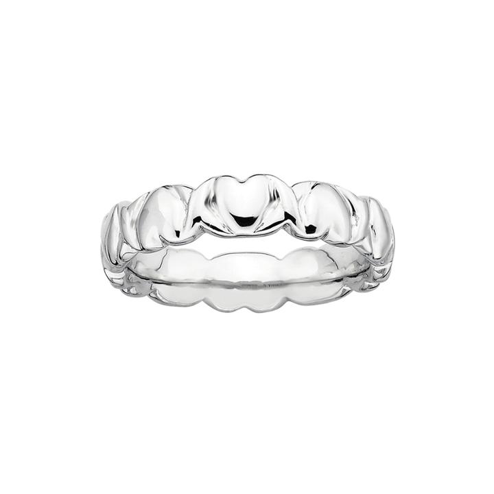 Personally Stackable Sterling Silver 4.5mm Heart Ring