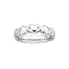 Personally Stackable Sterling Silver 4.5mm Heart Ring