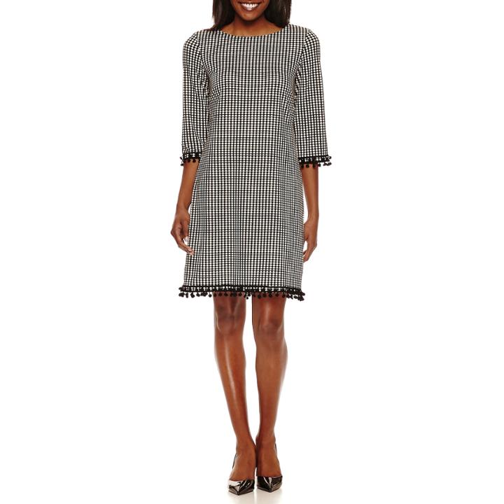 Madison Leigh Elbow Sleeve Shift Dress