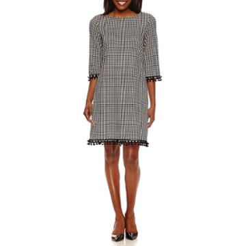 Madison Leigh Elbow Sleeve Shift Dress