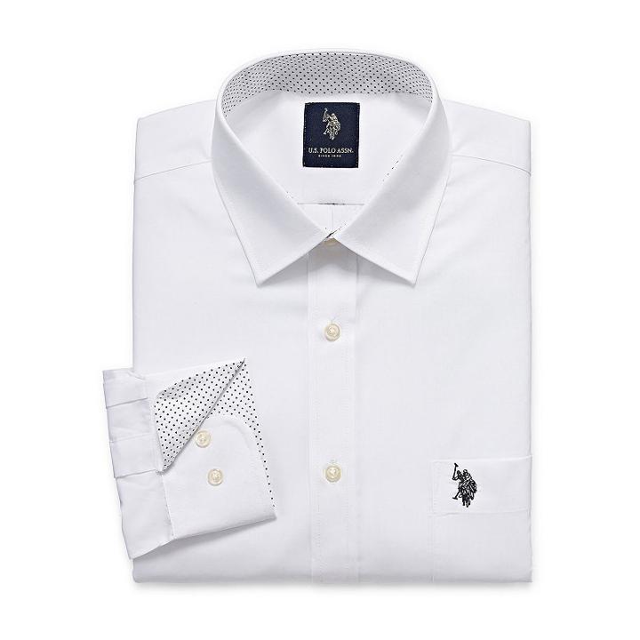 U.s. Polo Assn. Long Sleeve Broadcloth Dress Shirt