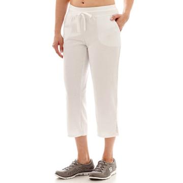 Silverwear French Terry Eyelet Capris - Petite