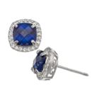 Lab Created Blue Sapphire 10mm Stud Earrings