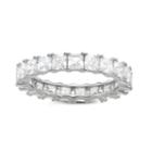 Diamonart Womens Diamond Accent Lab Created White Cubic Zirconia Sterling Silver Band