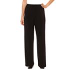 Alfred Dunner Saratoga Springs Woven Flat Front Pants