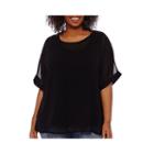 A.n.a Short-sleeve Lace-back Layered Tee - Plus