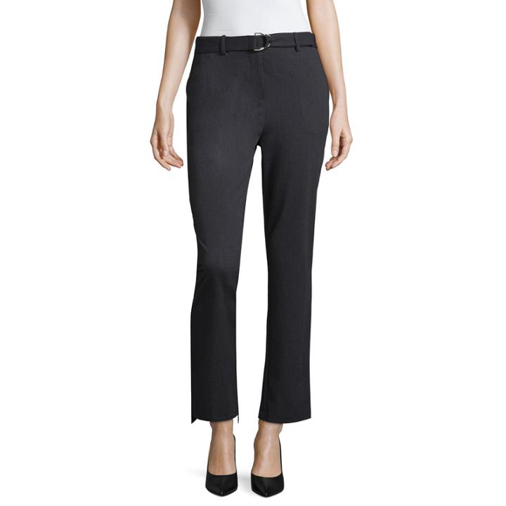 Liz Claiborne Straight Fit Belted Ankle Pants