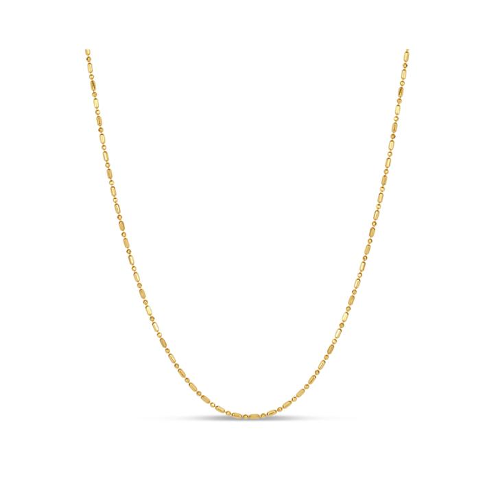 Made In Italy Gold Over Silver Beaded Necklace