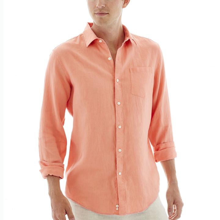 Claiborne Long-sleeve Linen Shirt