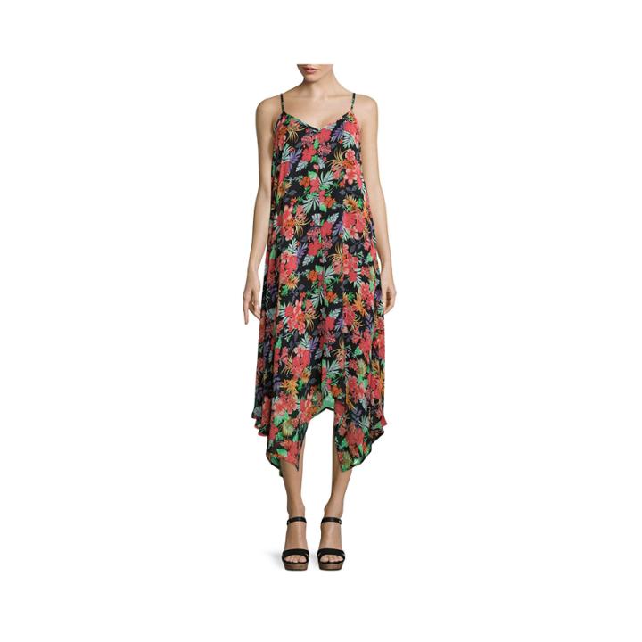 Decree Strappy Handkerchief Dress- Juniors