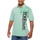 Ecko Unltd Short Sleeve Logo Knit Polo Shirt Big And Tall