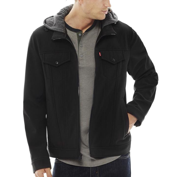 Levi's Hooded Soft Shell Trucker Jacket
