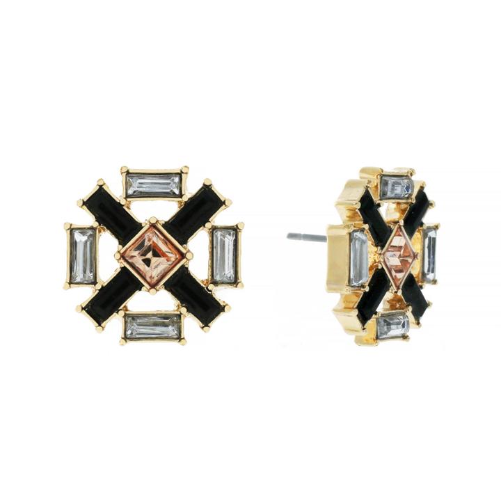 Nicole By Nicole Miller Gold-tone Stud Earrings