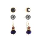 Liz Claiborne Womens 3 Pair Purple Jewelry Set