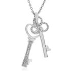 Womens Diamond Accent Genuine White Diamond Pendant