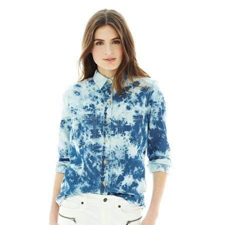 Joe Fresh Tie-dyed Denim Shirt